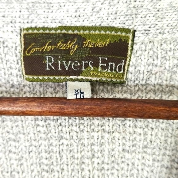 Vintage Rivers End Trading Co Women's 100% Cotton Sleeveless Cardigan Size XL - Picture 5 of 7